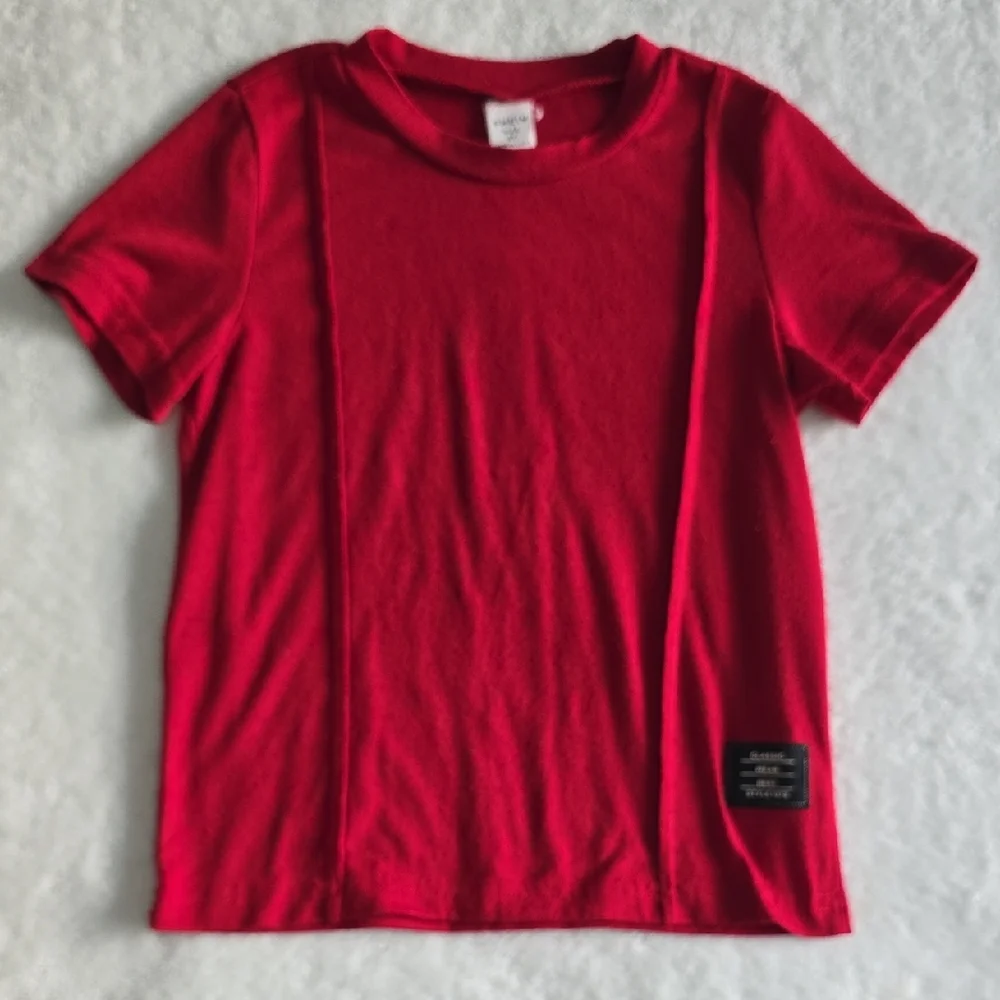 Red T-Shirt and Shorts Set